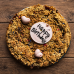 Apple crumble with a buttery crust and golden crumble topping, made at Indigo Vibe Cafe in Kilifi